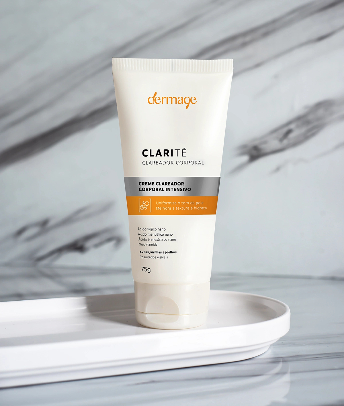 Clarité: novo creme clareador corporal Dermage