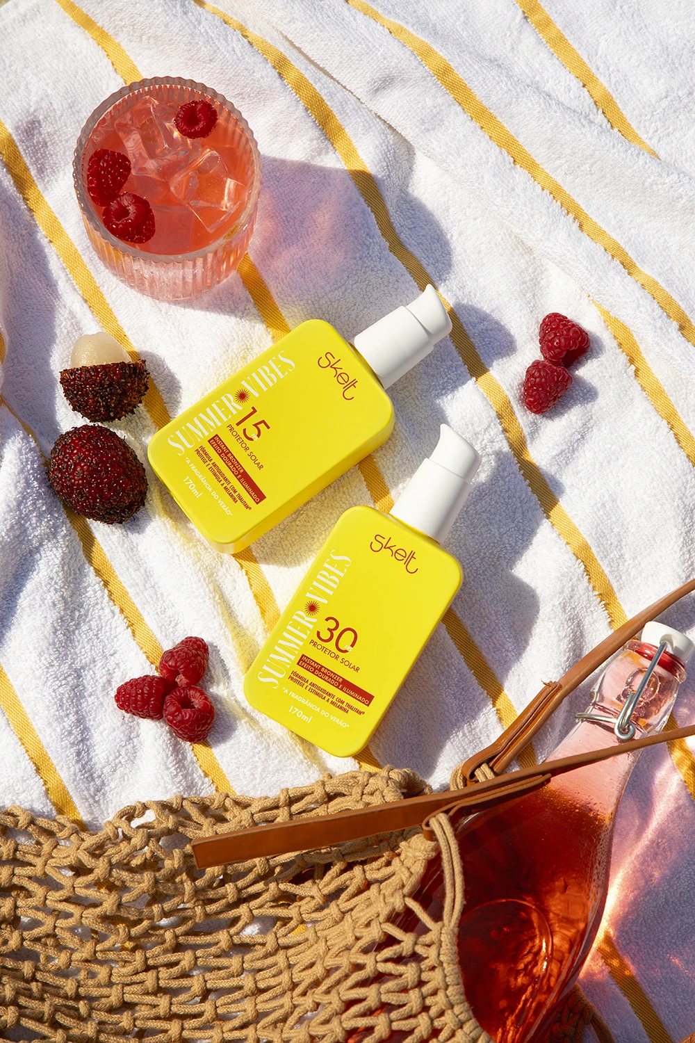 Skelt lança protetor solar e acelerador de bronzeado para o verão
